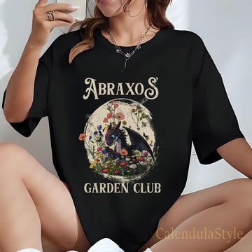 Throne Of Glass Flower Comfort Colors® Shirt, Abraxos Flower Garden Club Shirt,Throne Of Glass Shirt, Fantasy Book Lover Shirt, Bookish Gift