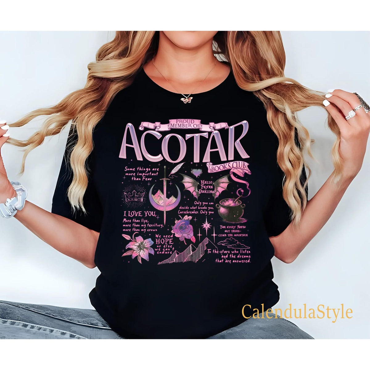 ACOTAR Book Club Comfort Colors Shirt, Proud Member Of The Acotar Shirt, Night Court Gift, Velaris Valkyrie Shirt, SJM Merch T-shirt