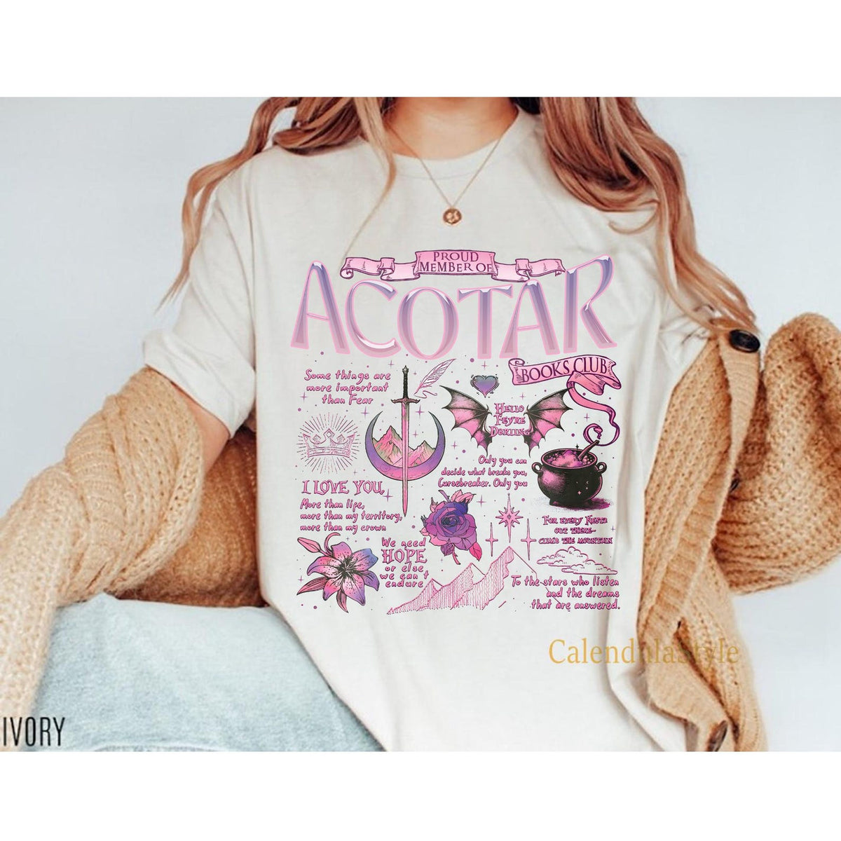 ACOTAR Book Club Comfort Colors Shirt, Proud Member Of The Acotar Shirt, Night Court Gift, Velaris Valkyrie Shirt, SJM Merch T-shirt