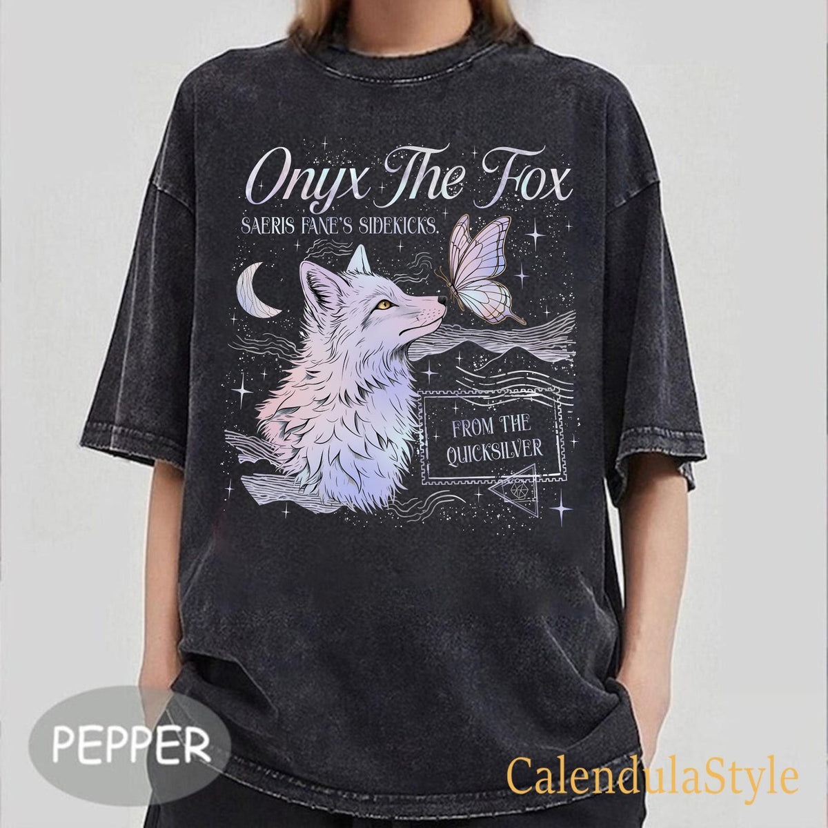 Onyx The Fox Shirt, Quicksilver Book Shirt, Saeris Fane Kingfisher T Shirt, Fae And Alchemy BrimStone,Gift For Readers, Gothic Dark Academia