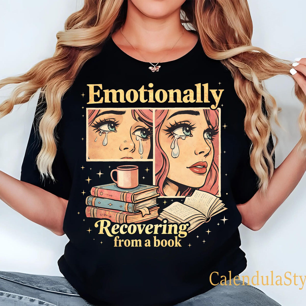 Emotionally Recovering From A Book Shirt, Librarian Bookish Shirt, Book Lover Gift, Reading Shirt, Retro Bookish Tee, Bookworm Shirt