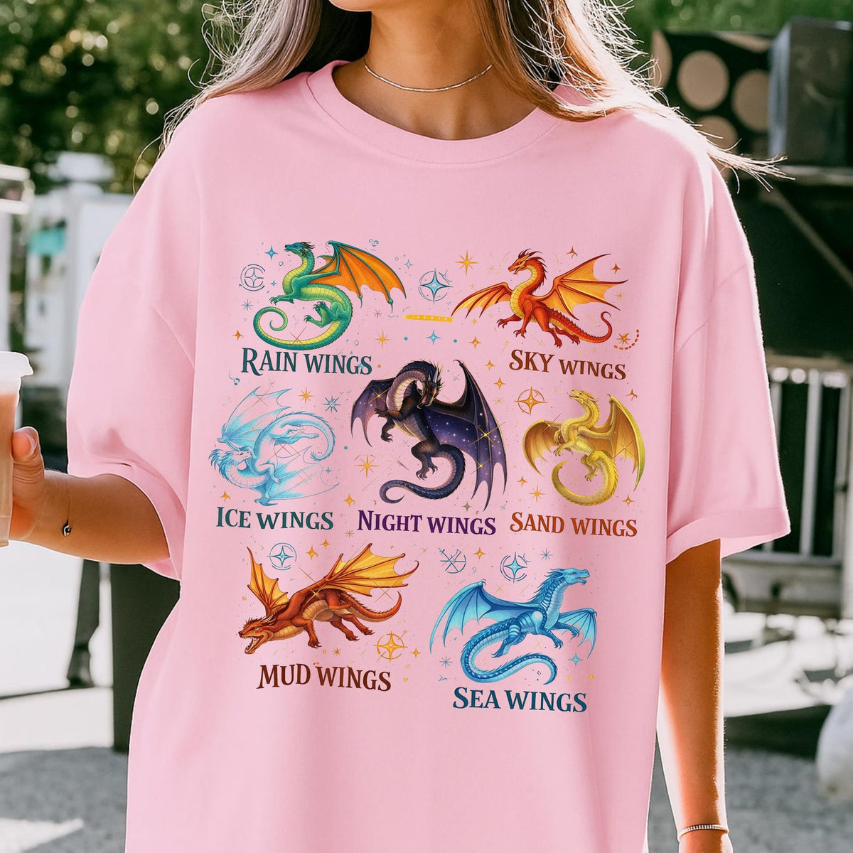 Nightwings Seawings Icewings Shirt, Wings Of Fire Shirt, Queen Of Pyrrhia Tee, Booktok Fan Merch Gift, Fantasy Lover Xmas, Dragon Rider Tee