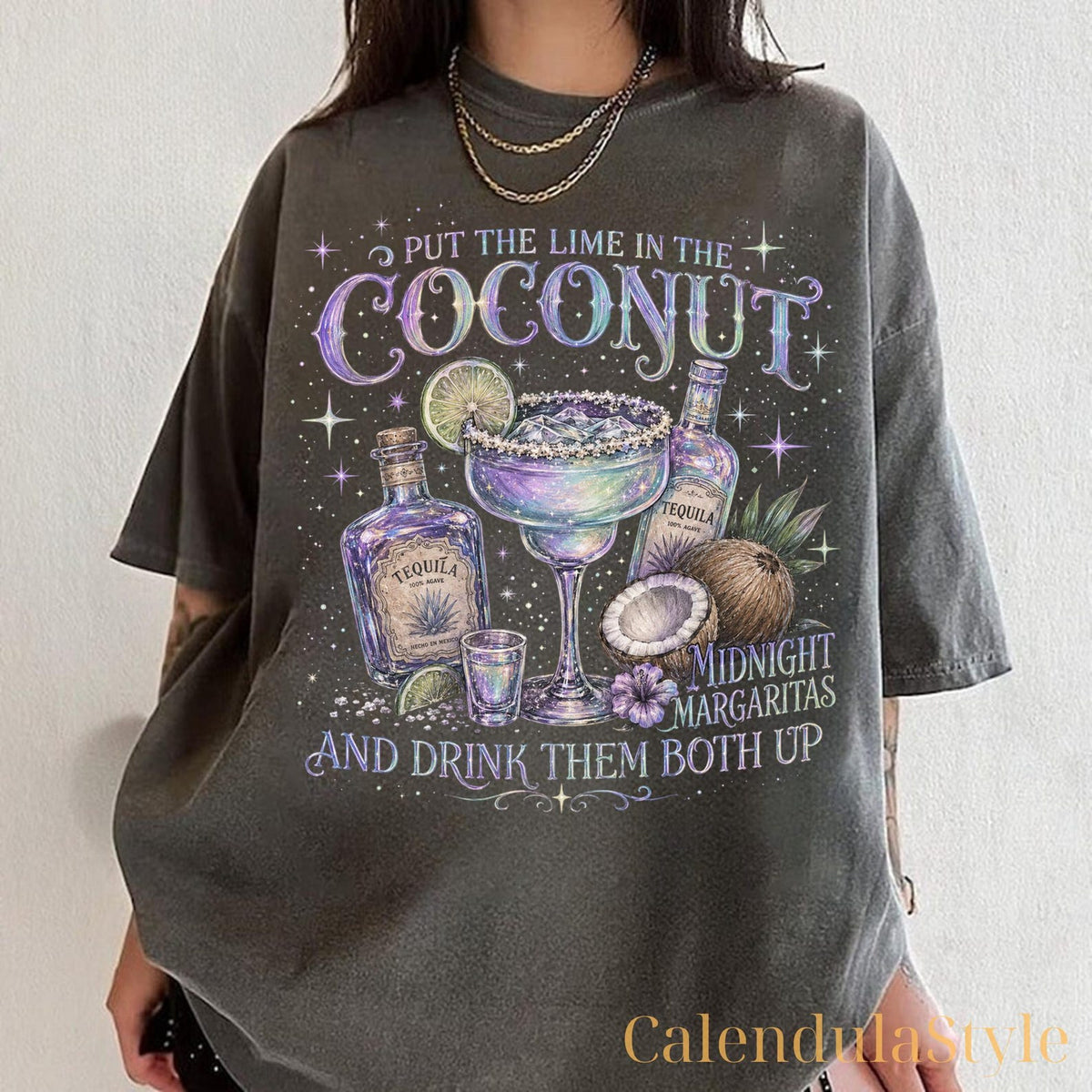 Midnight Margaritas Magic Practical Shirt, Put The Lime In The Coconut, Magic Practical Apothecary, Spooky Season Witchy Shirt