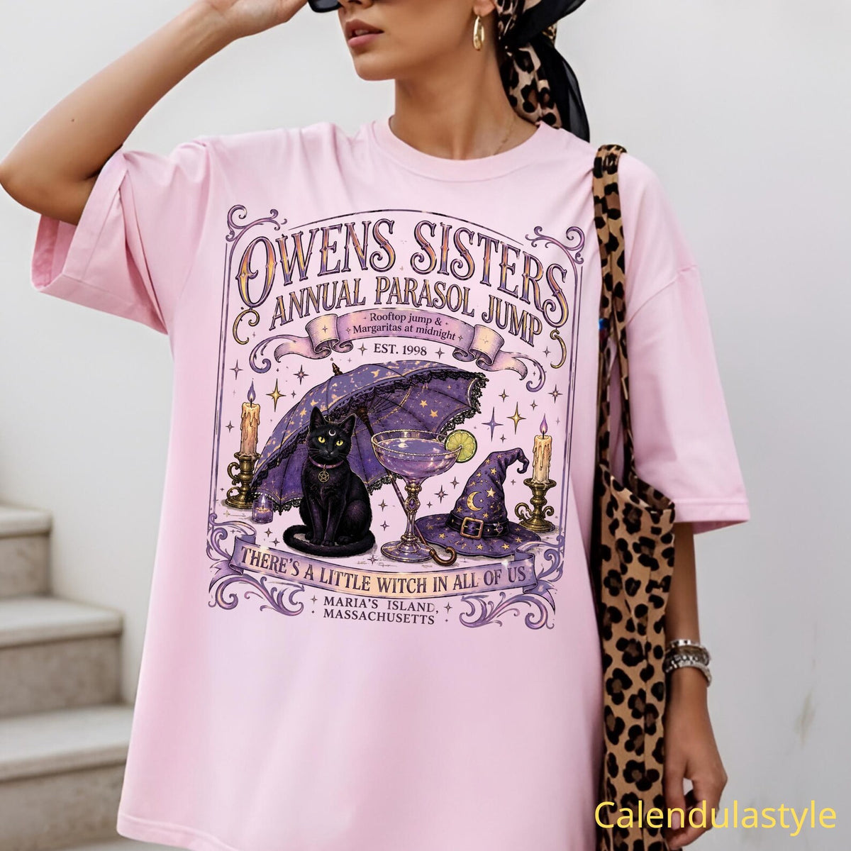 Comfort Color Shirt, Owens Sisters Annual Parasol Jump, Owens Sister's Apothecary, Witch Family Matching Tee, Midnight Margaritas Witchy