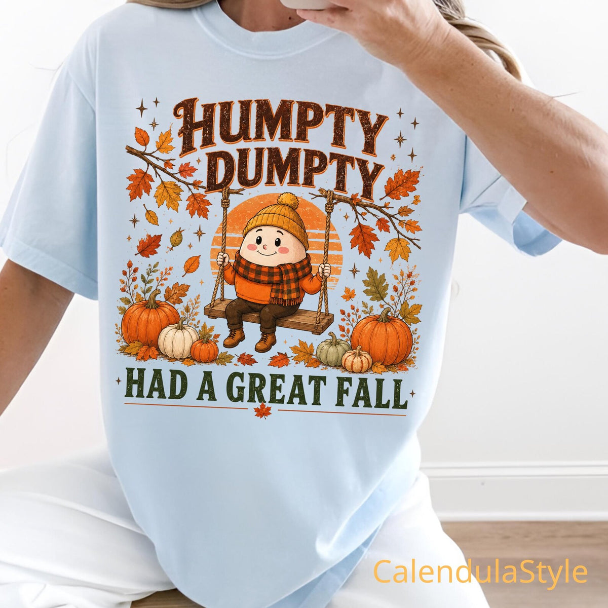 Retro Humpty Dumpty Shirt, Humpty Dumpty Had A Great Fall Shirt, Funny Fall Pun Shirt, Cute Autumn Humor Tee, Fall Lover Gift, Cozy Fall Tee