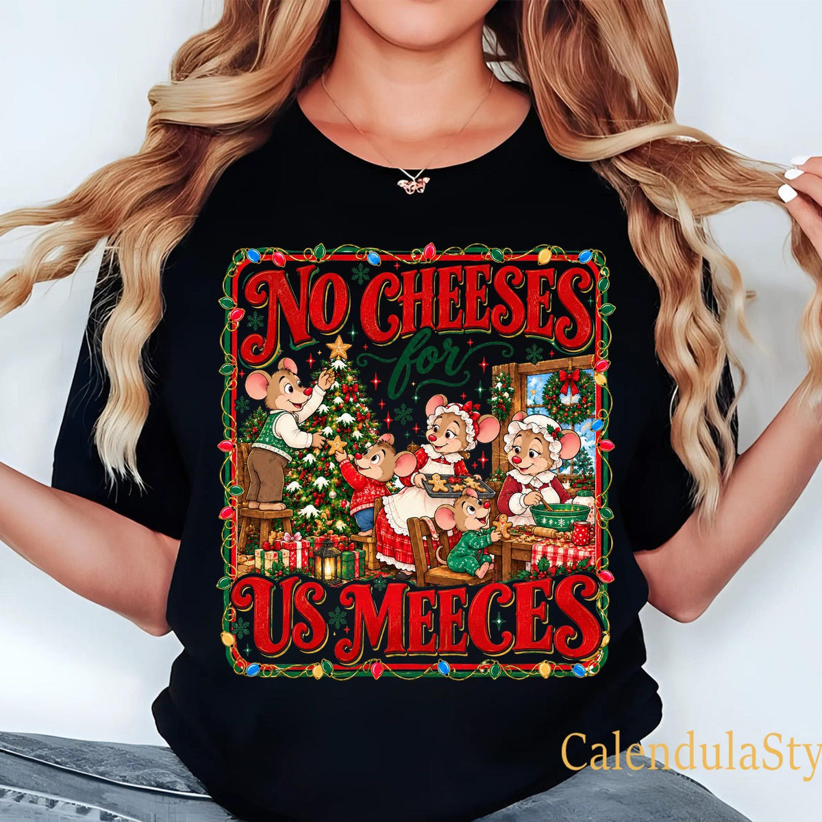 No Cheeses For Us Meeces Shirt, Christmas Carol TShirt,The Muppet Mouse Family Xmas Shirt, Mouse Very Merry Party Outfit