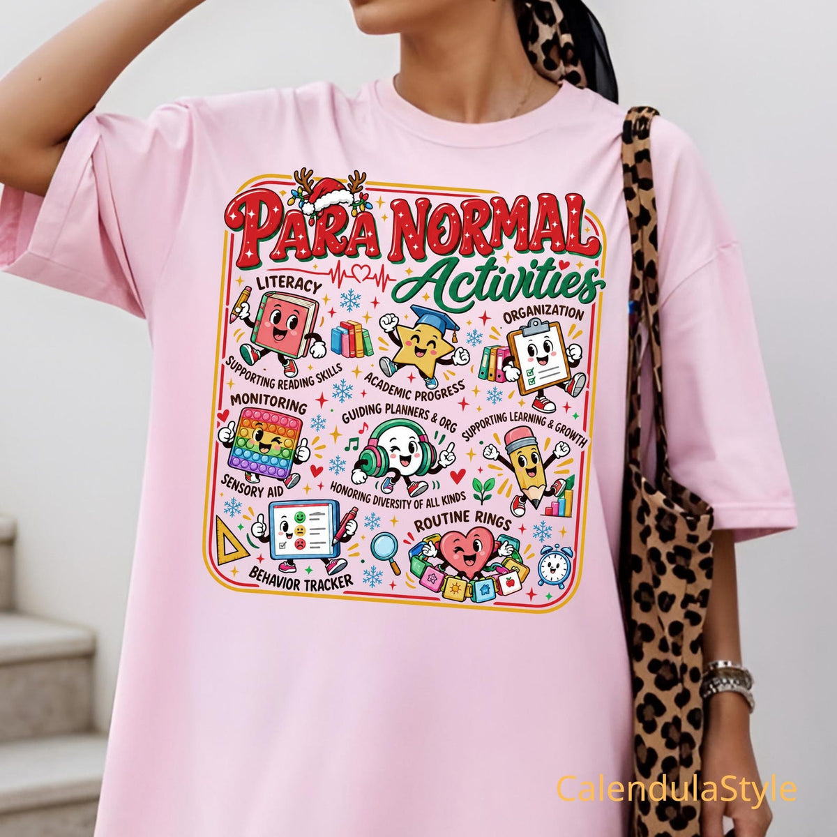 Paraprofessional Christmas Shirt, Funny Holiday Sped Team Tee, Para Normal Activities Tshirt, Holiday Teacher Aide Presents